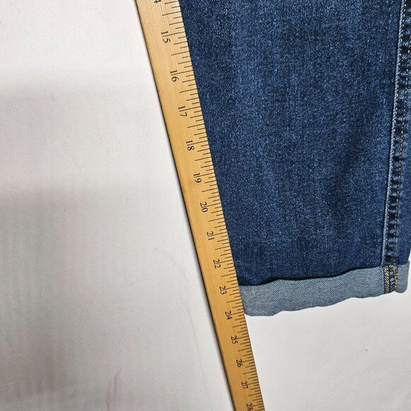 Signature By Levi Strauss & Co. Boyfriend Jeans Size 14 Dark Wash Denim Casual - Picture 6 of 9